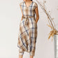 TACITURN CHECKS ZUAVE JUMPSUIT