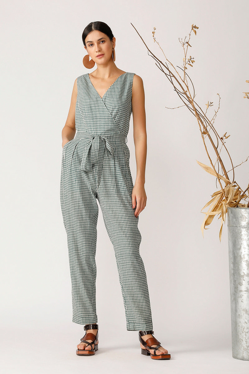 REGGAE CHECK JUMPSUIT