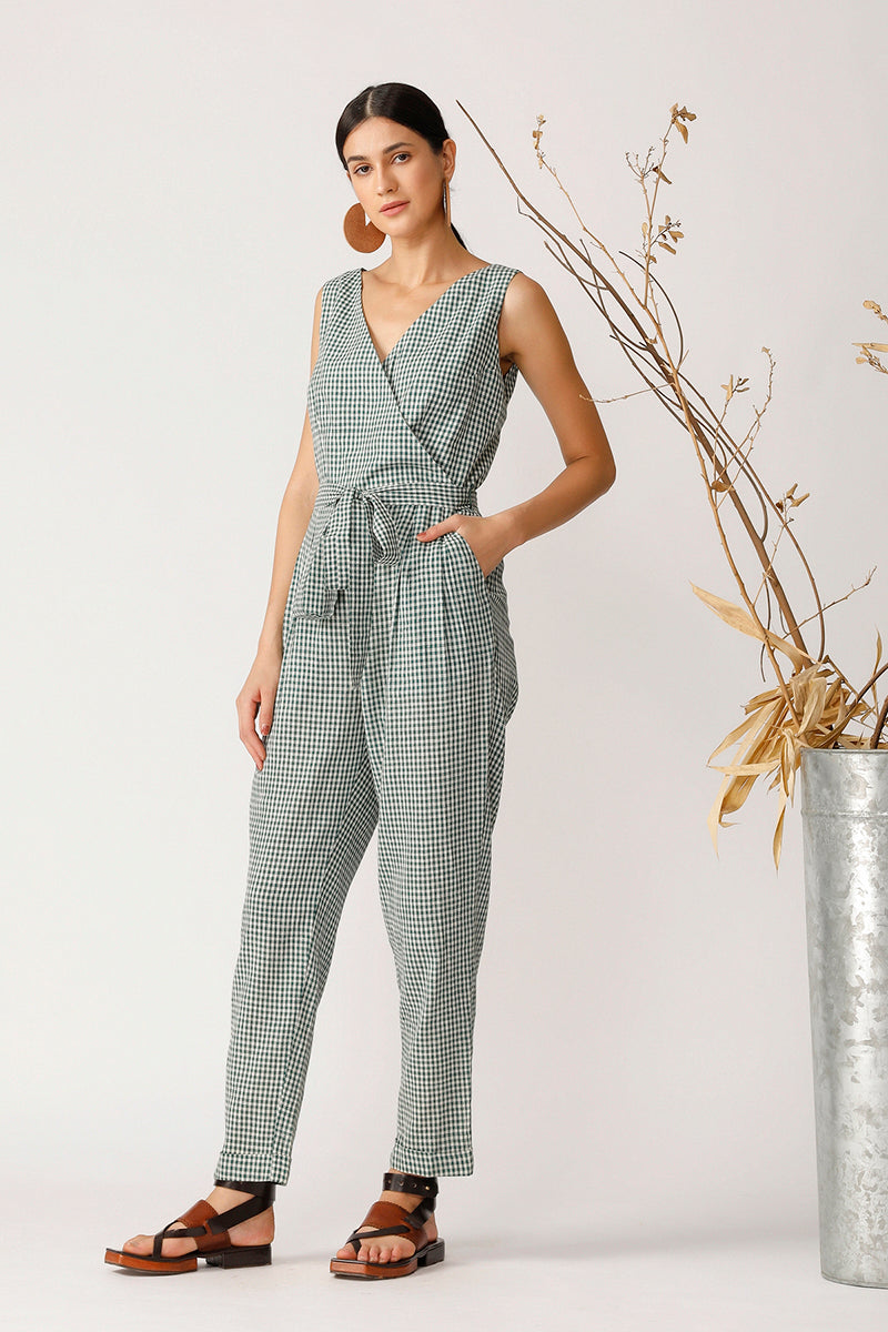 REGGAE CHECK JUMPSUIT