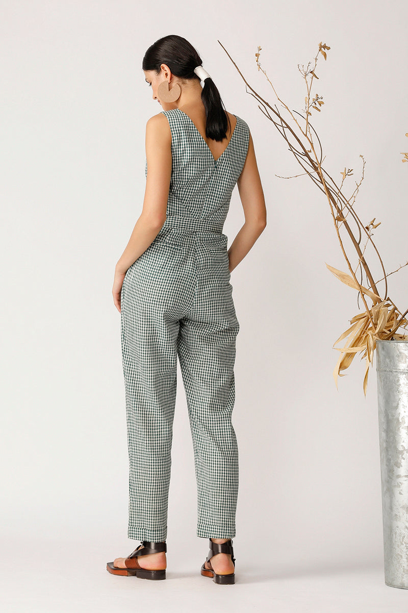 REGGAE CHECK JUMPSUIT