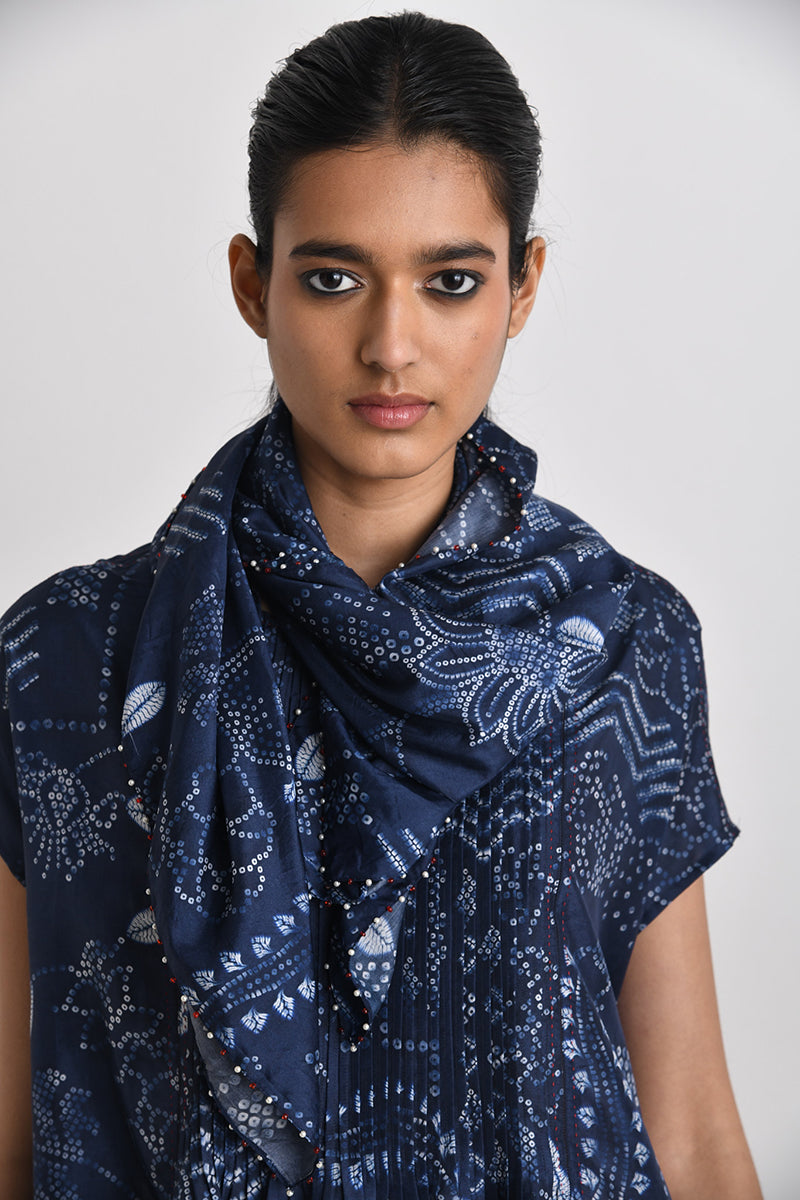 KOMI PRINTED BHANDINI SCARF