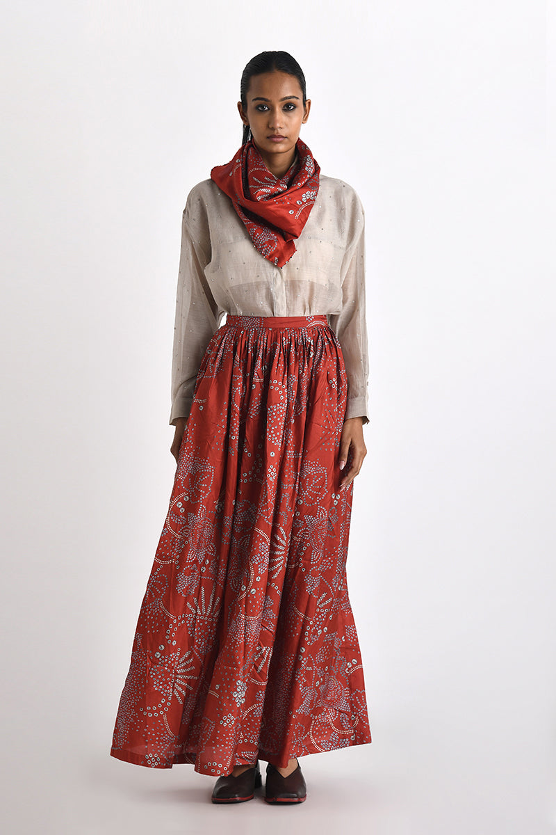 GALIA PRINTED BHANDINI SCARF