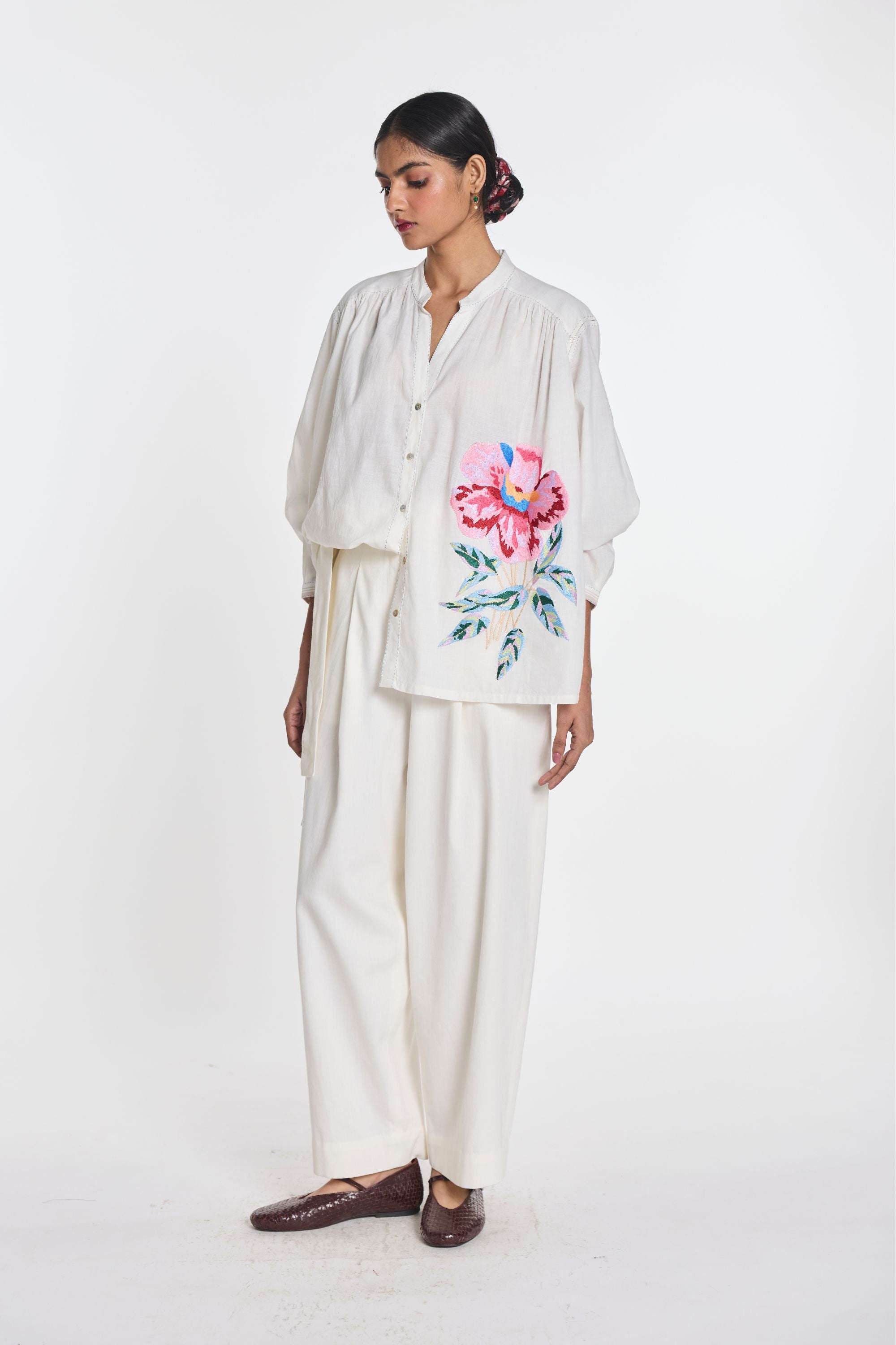 Clover Embroidered Shirt