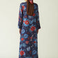 Rinca Printed Kaftan with Embroidery