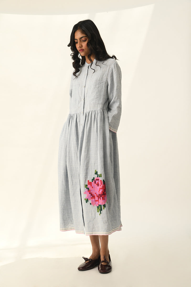 Bella Applique Embroidery Dress