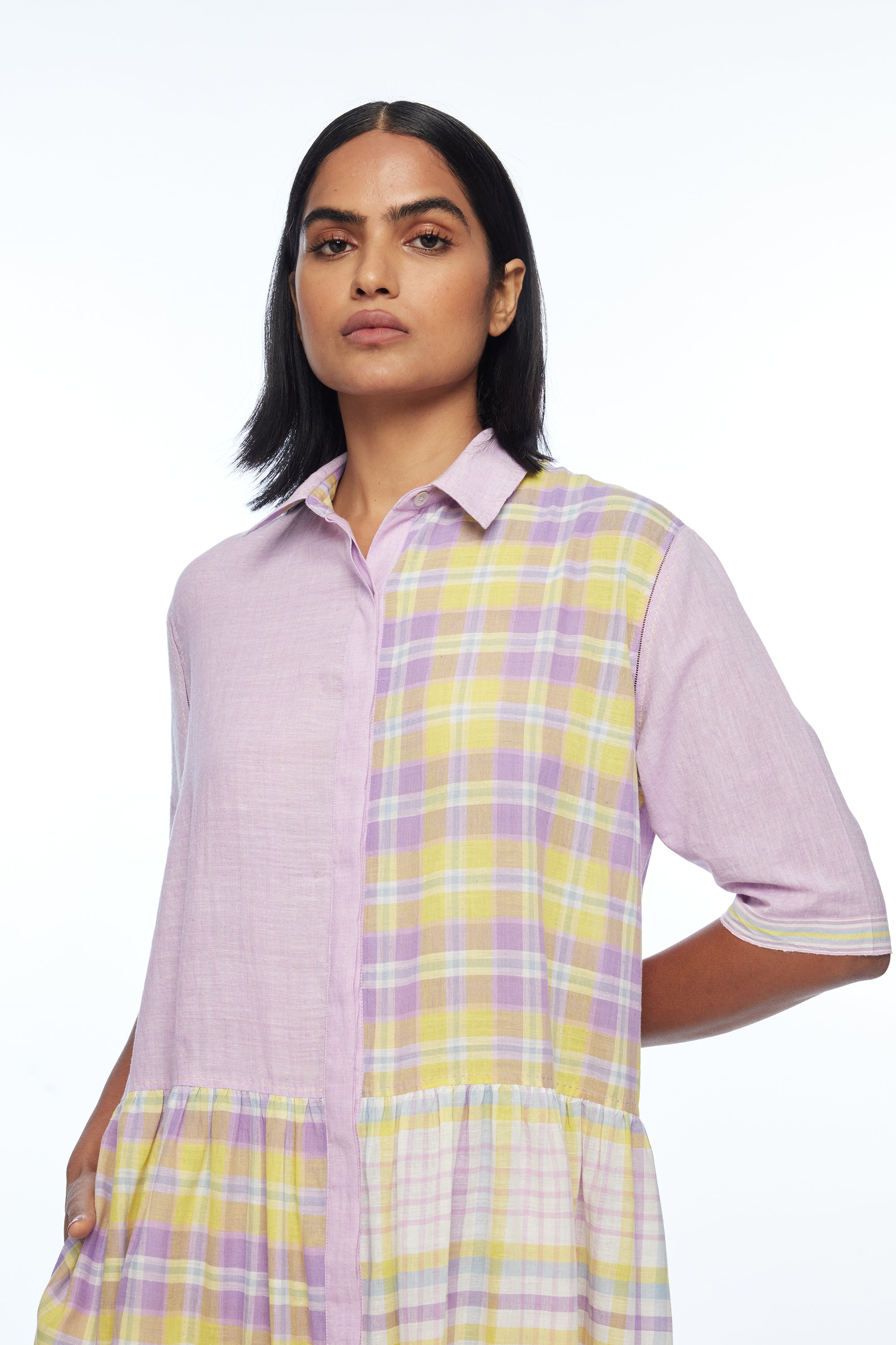 Setigera Check Dress