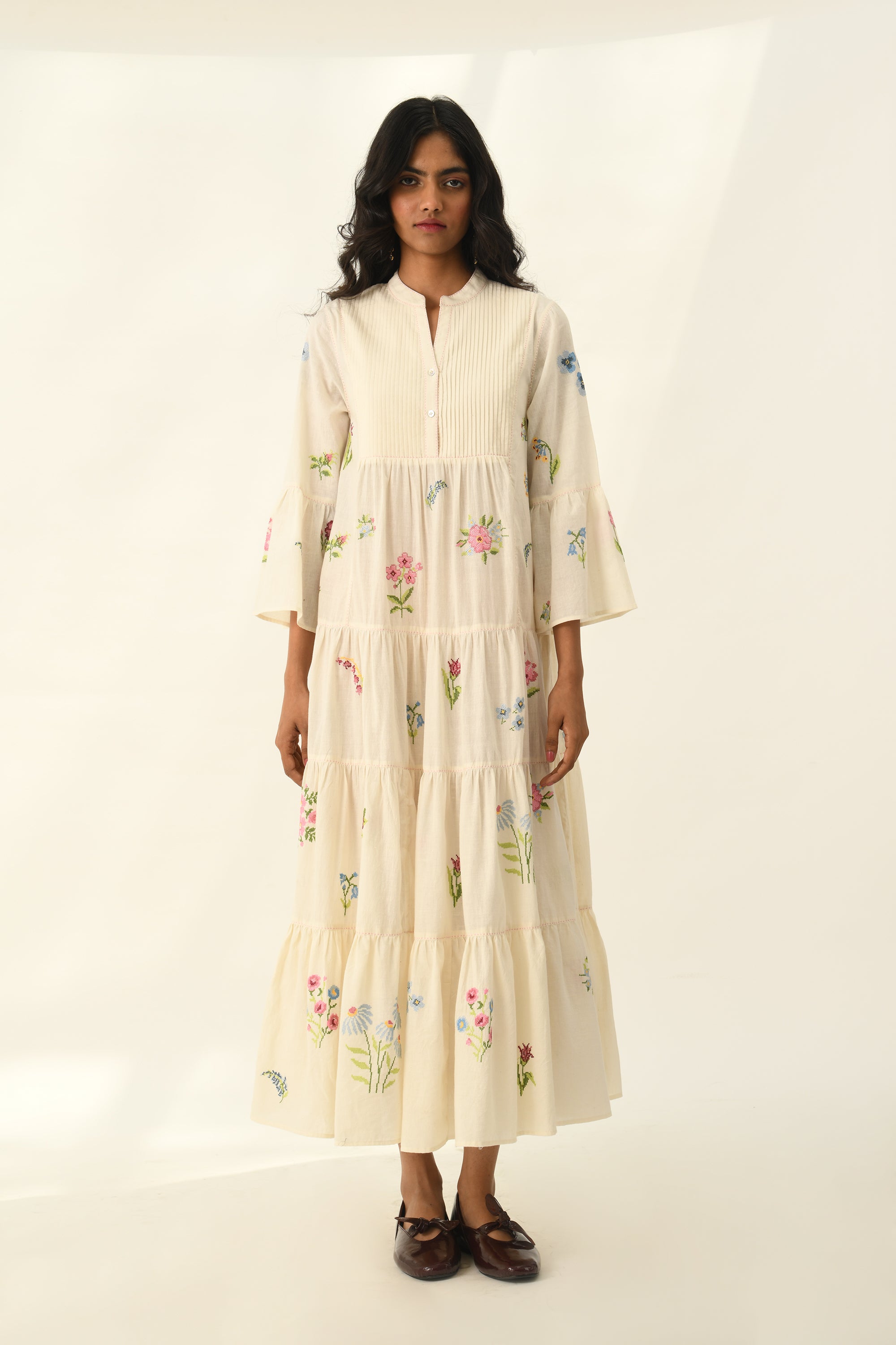 Corymbifera Embroidered Dress