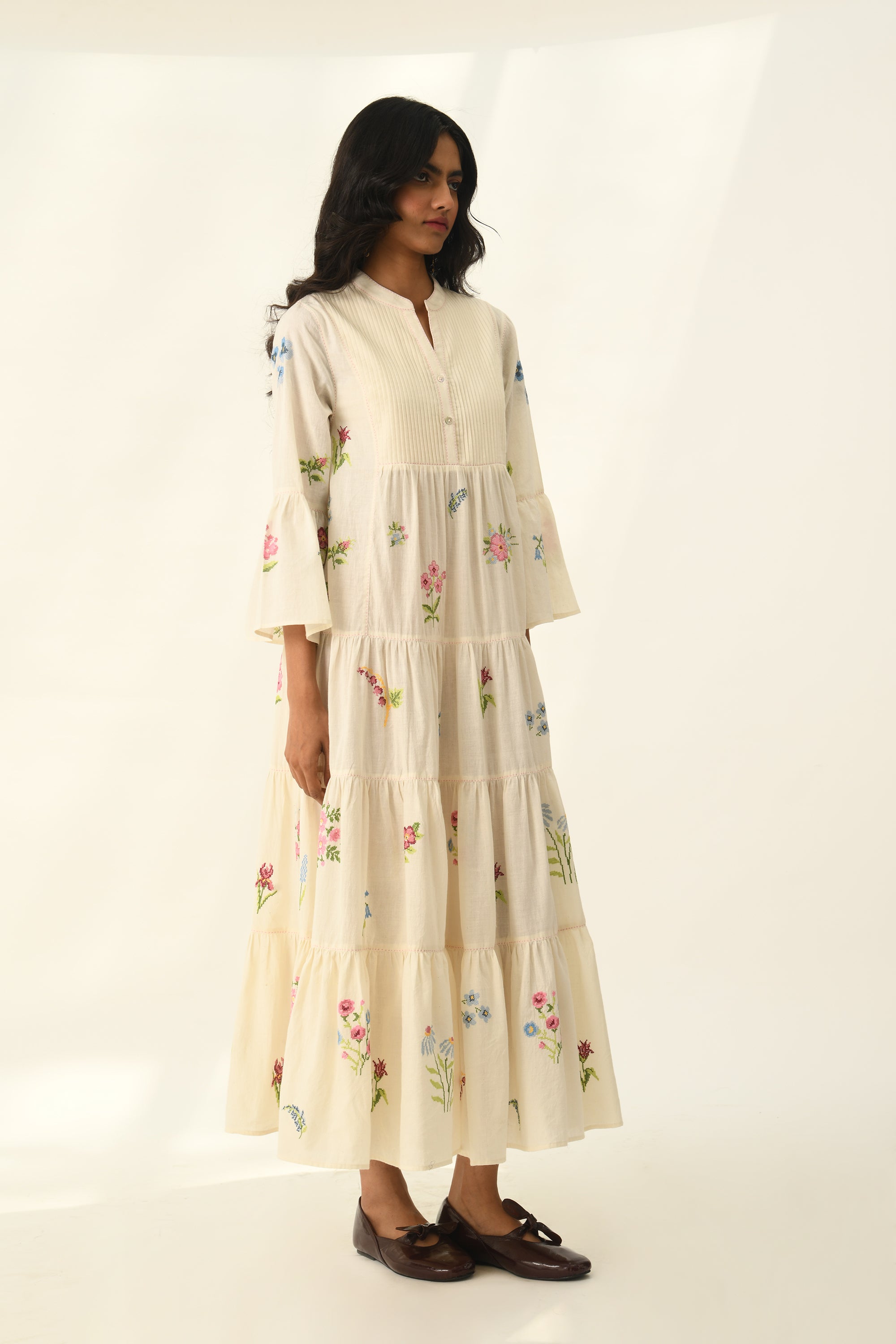 Corymbifera Embroidered Dress