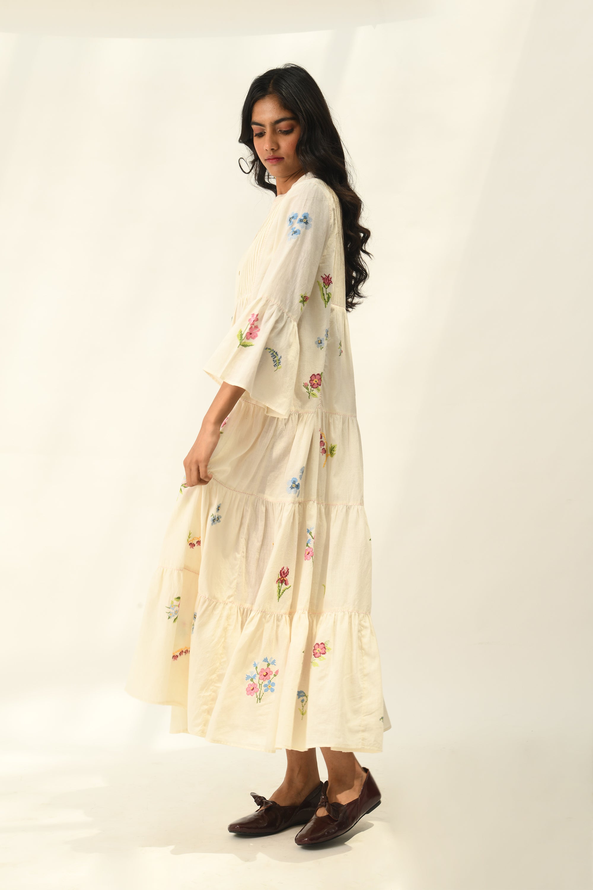 Corymbifera Embroidered Dress