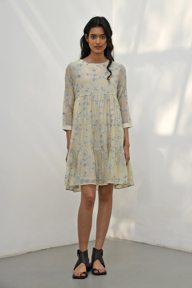 Lismore Embroidered Tiered Dress