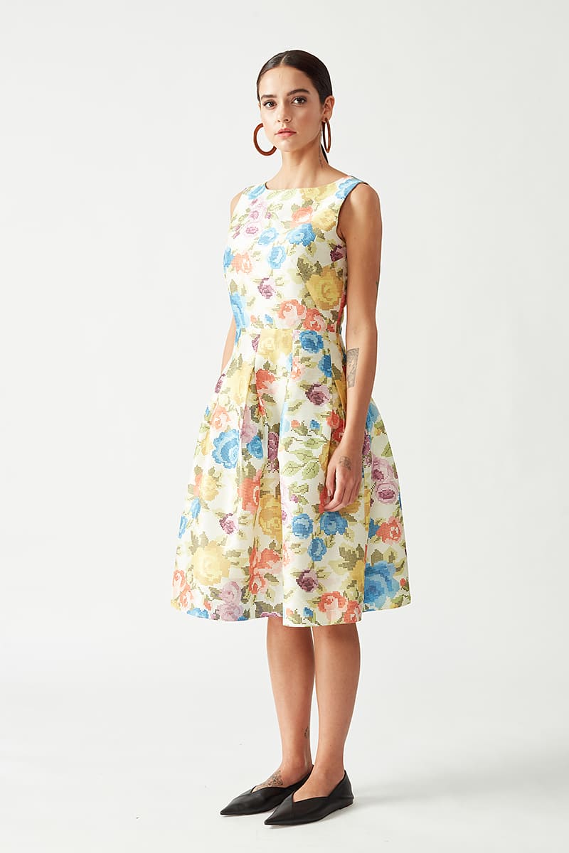 Josette Printed Dress