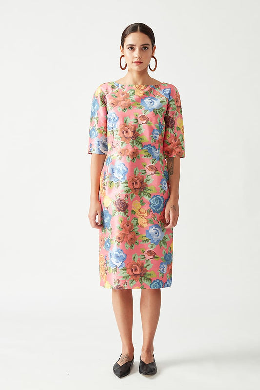 Lucie Printed Dress