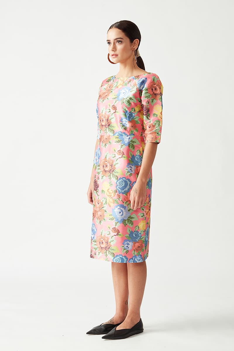 Lucie Printed Dress