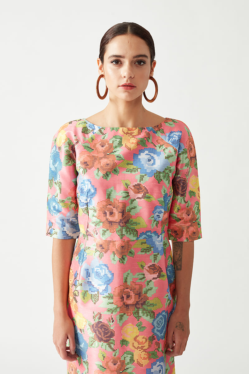 Lucie Printed Dress