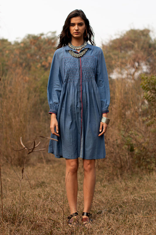 KEITH SMOCKED TUNIC