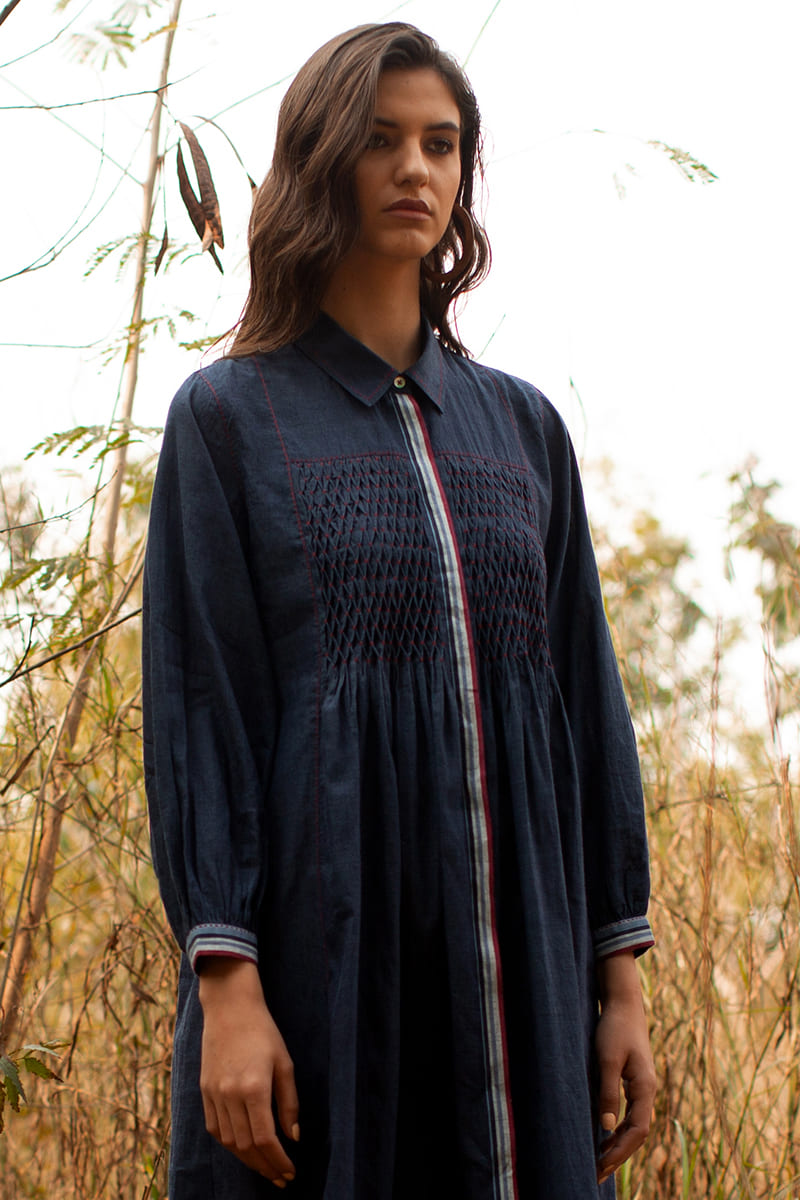 KEITH SMOCKED TUNIC