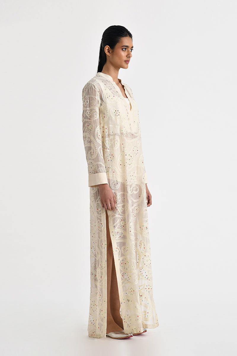 ASKOS EMBROIDERED TUNIC WITH SLIP