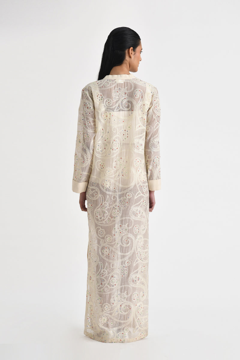 ASKOS EMBROIDERED TUNIC WITH SLIP