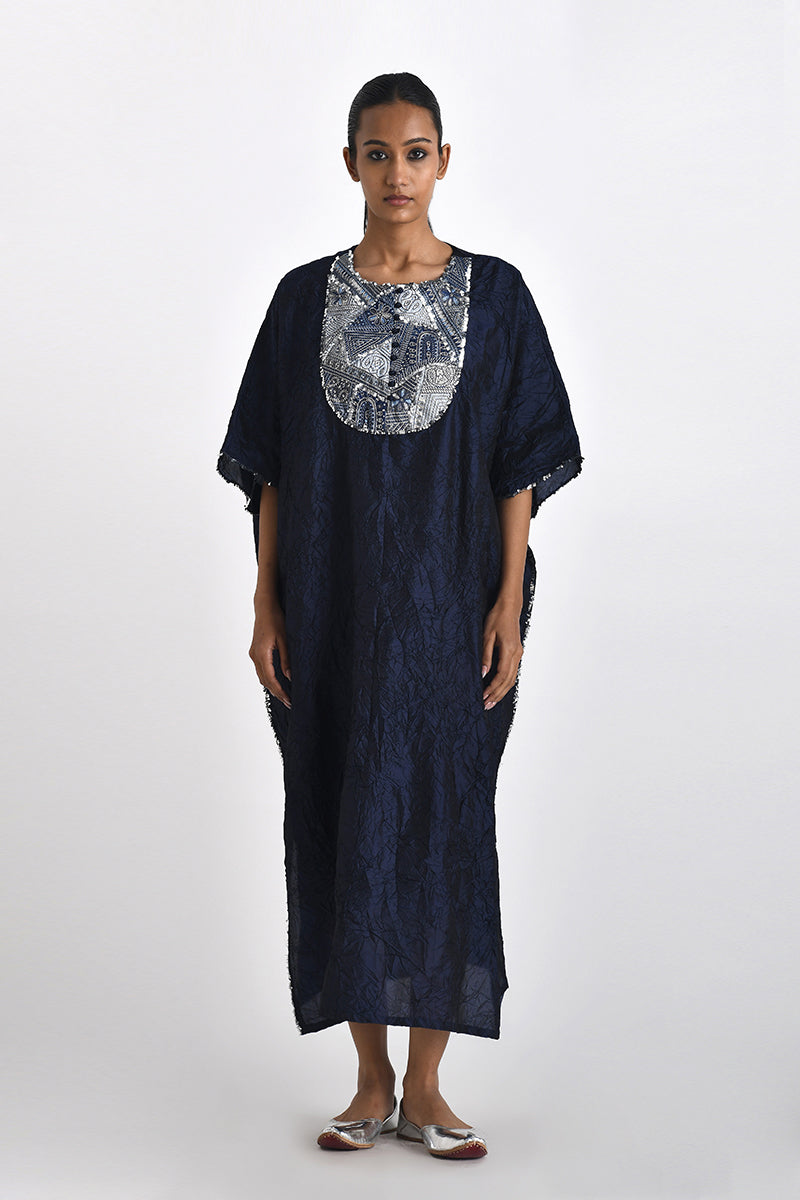 VERONIA EMBROIDERED KAFTAN DRESS