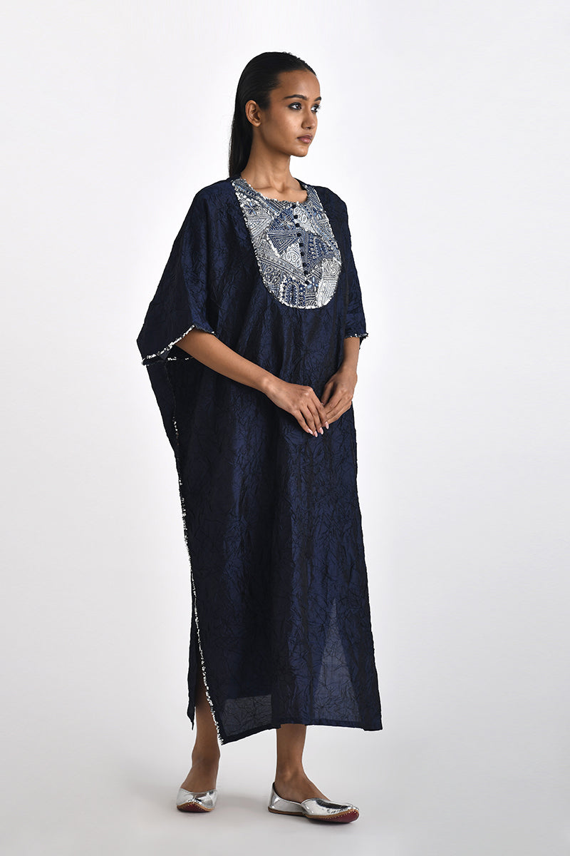 VERONIA EMBROIDERED KAFTAN DRESS