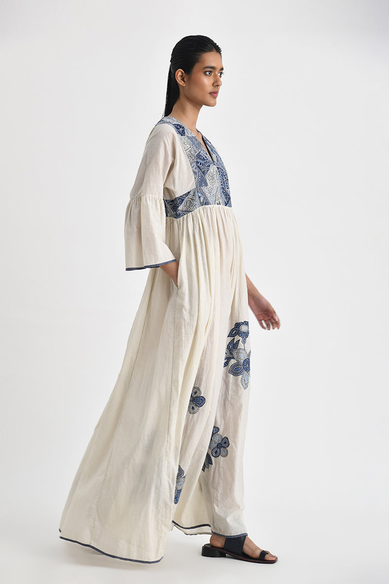 Opatija Patchwork Embroidered Dress