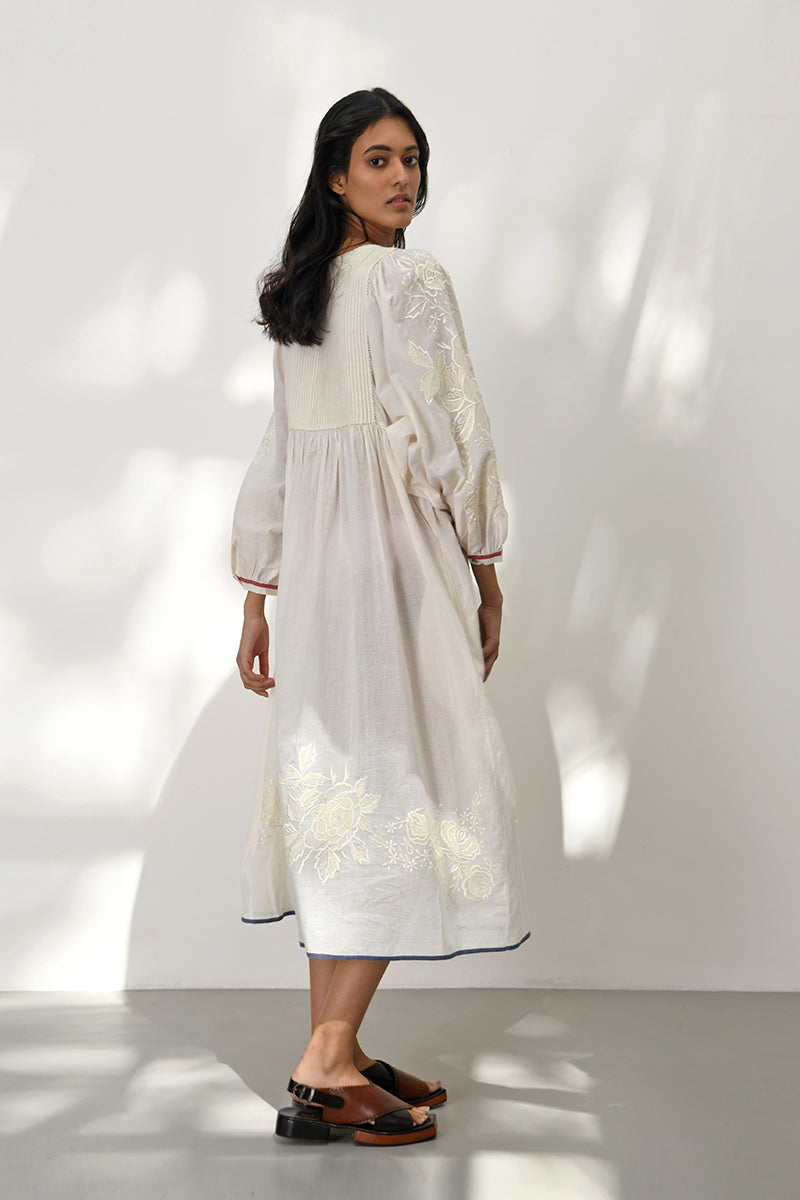 PISTOIA EMBROIDERED DRESS