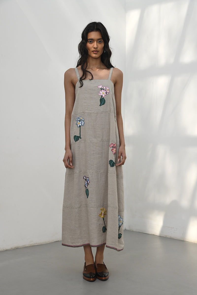 Merano Embroidered Strappy Dress