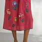 Marsala Embroidered Dress