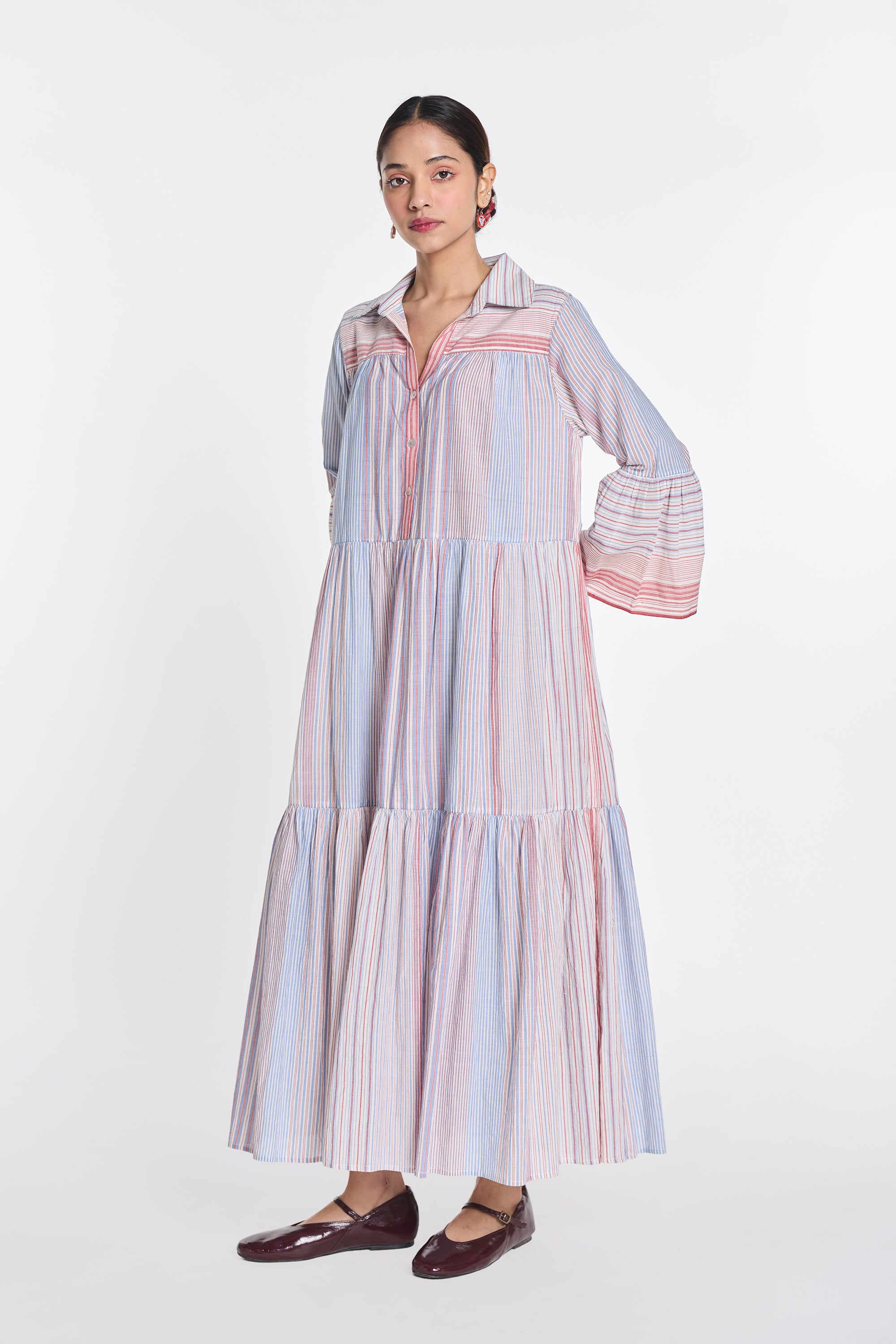 Roscoea Collared Maxi Dress