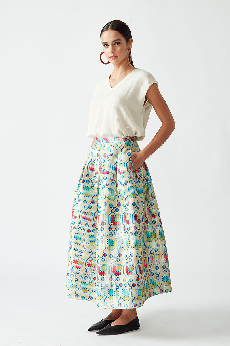 Sofiya Printed Skirt