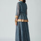 Gathered Paneled Skirt