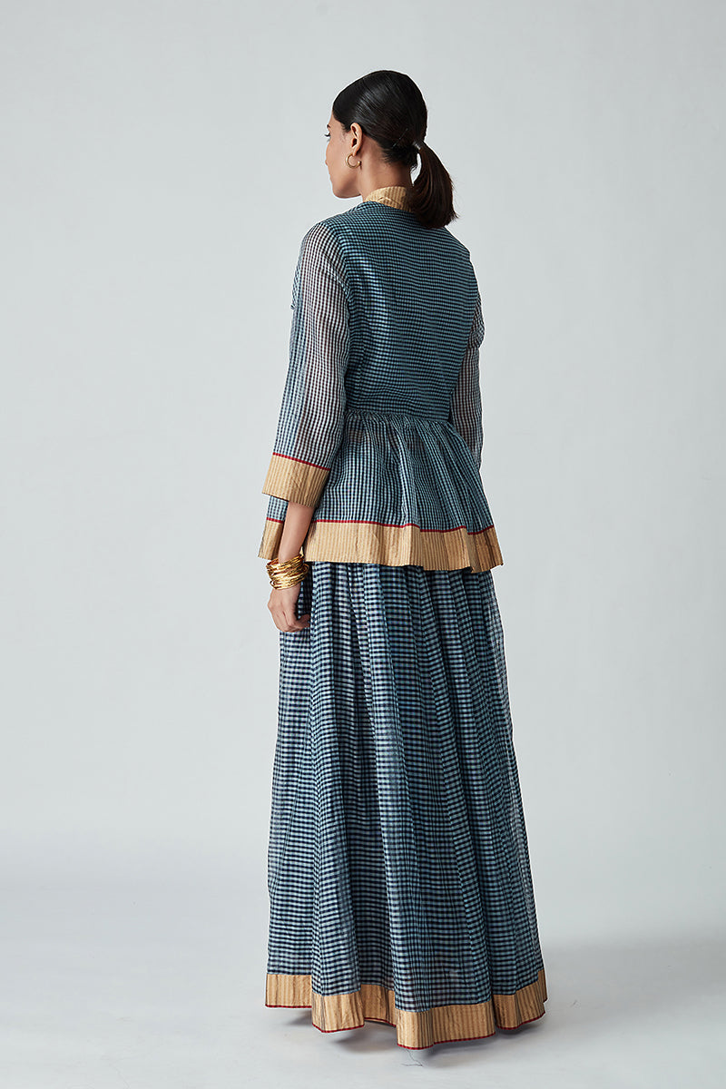 Gathered Paneled Skirt