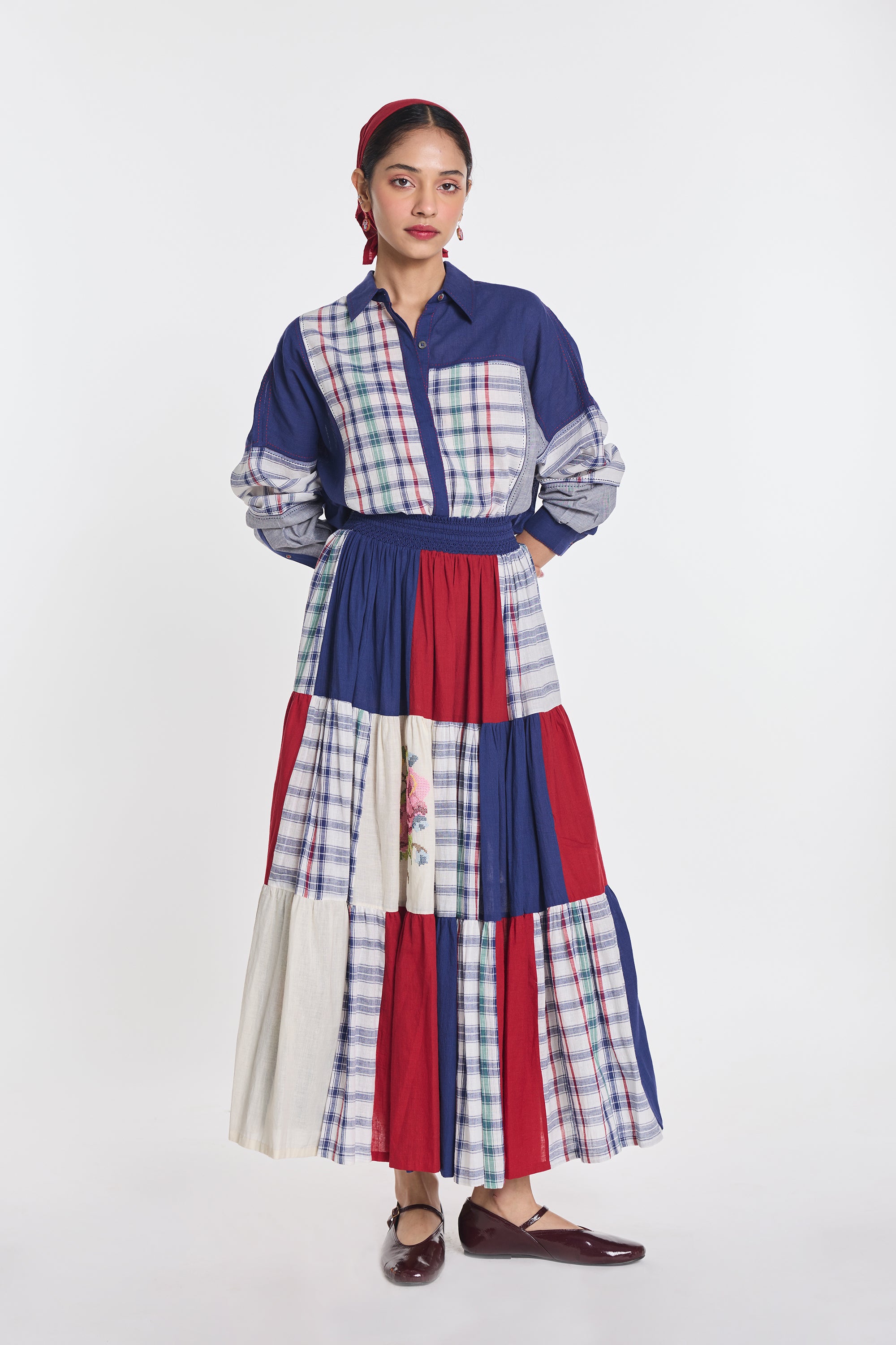 Astilbe Patchwork Skirt