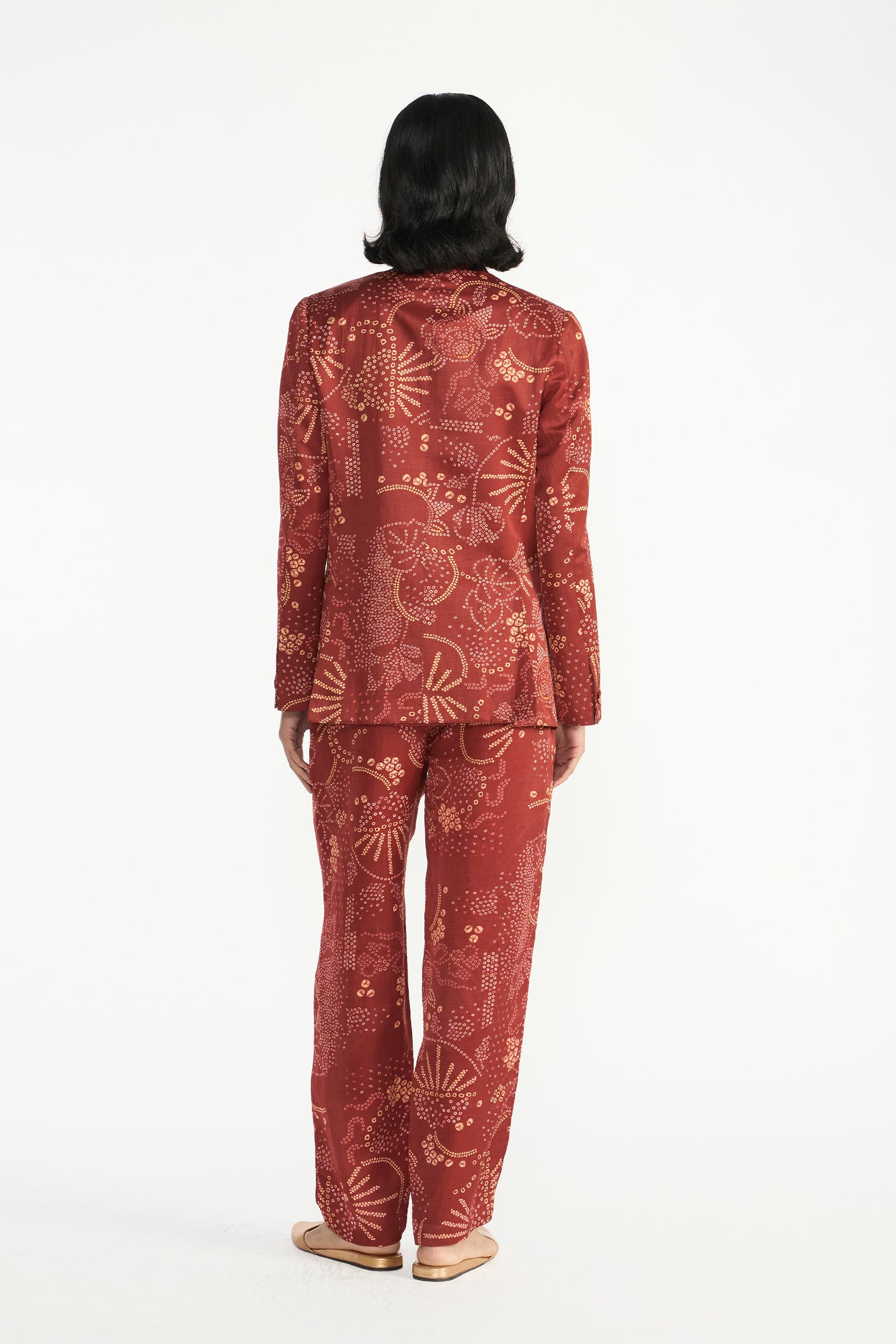 Argolis lapel printed jacket