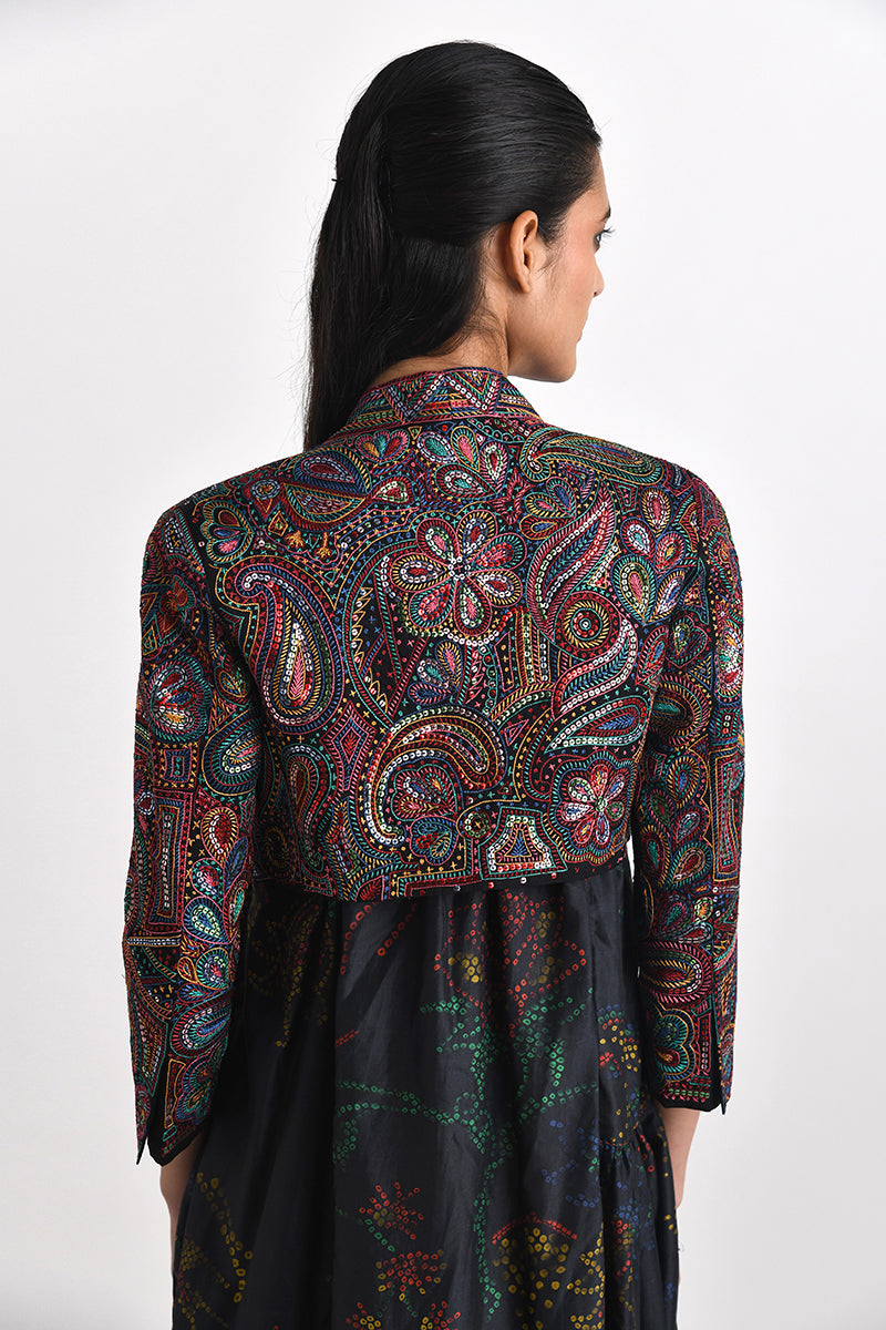 ACHILLES EMBROIDERY SHORT JACKET