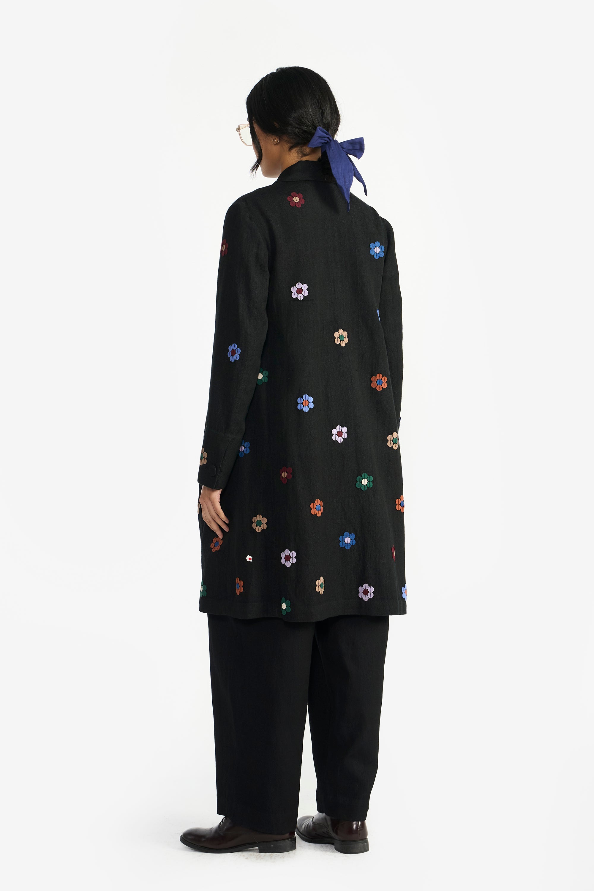 Clusiana Appliqué Long Jacket