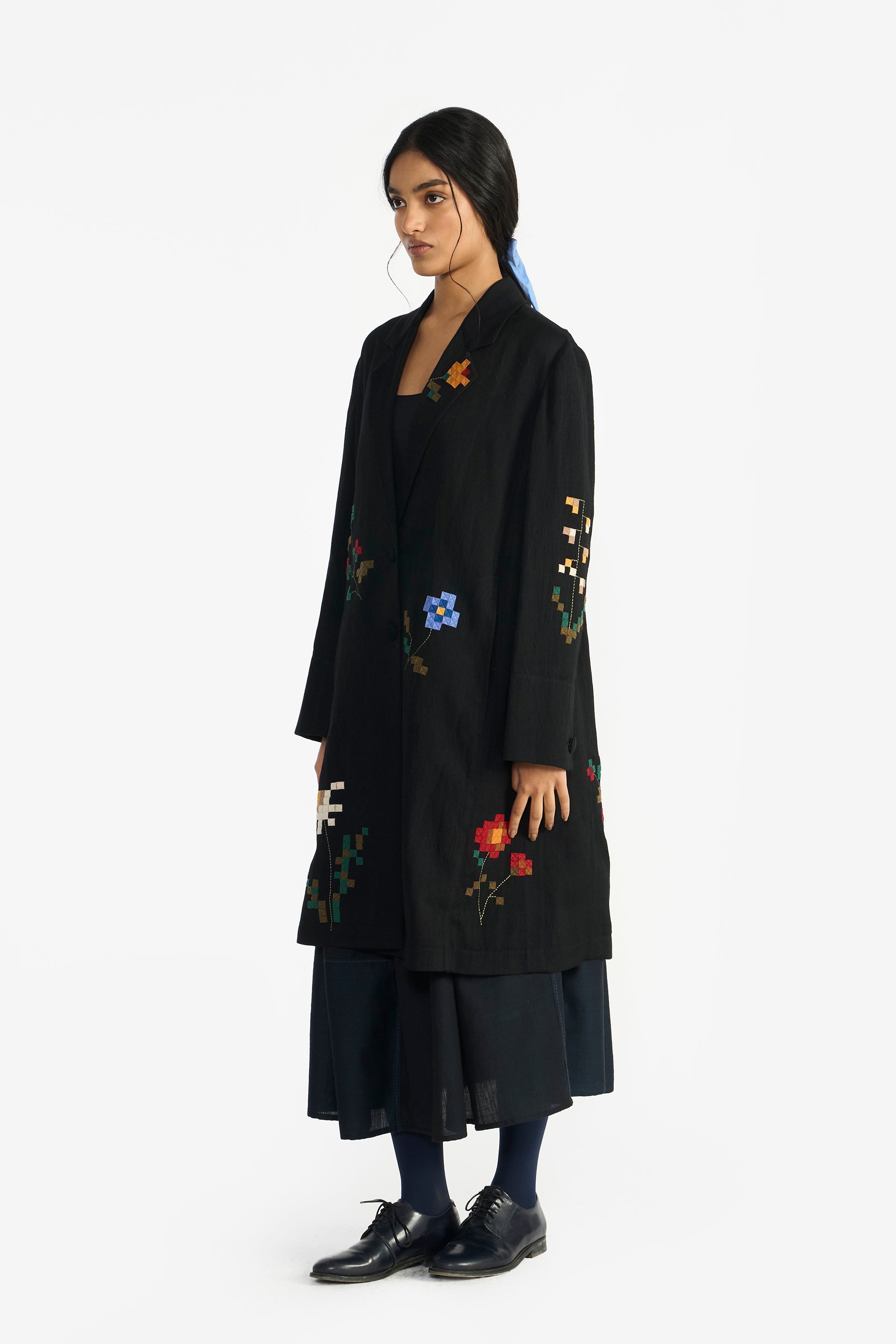 Absalon Appliqué Long Jacket
