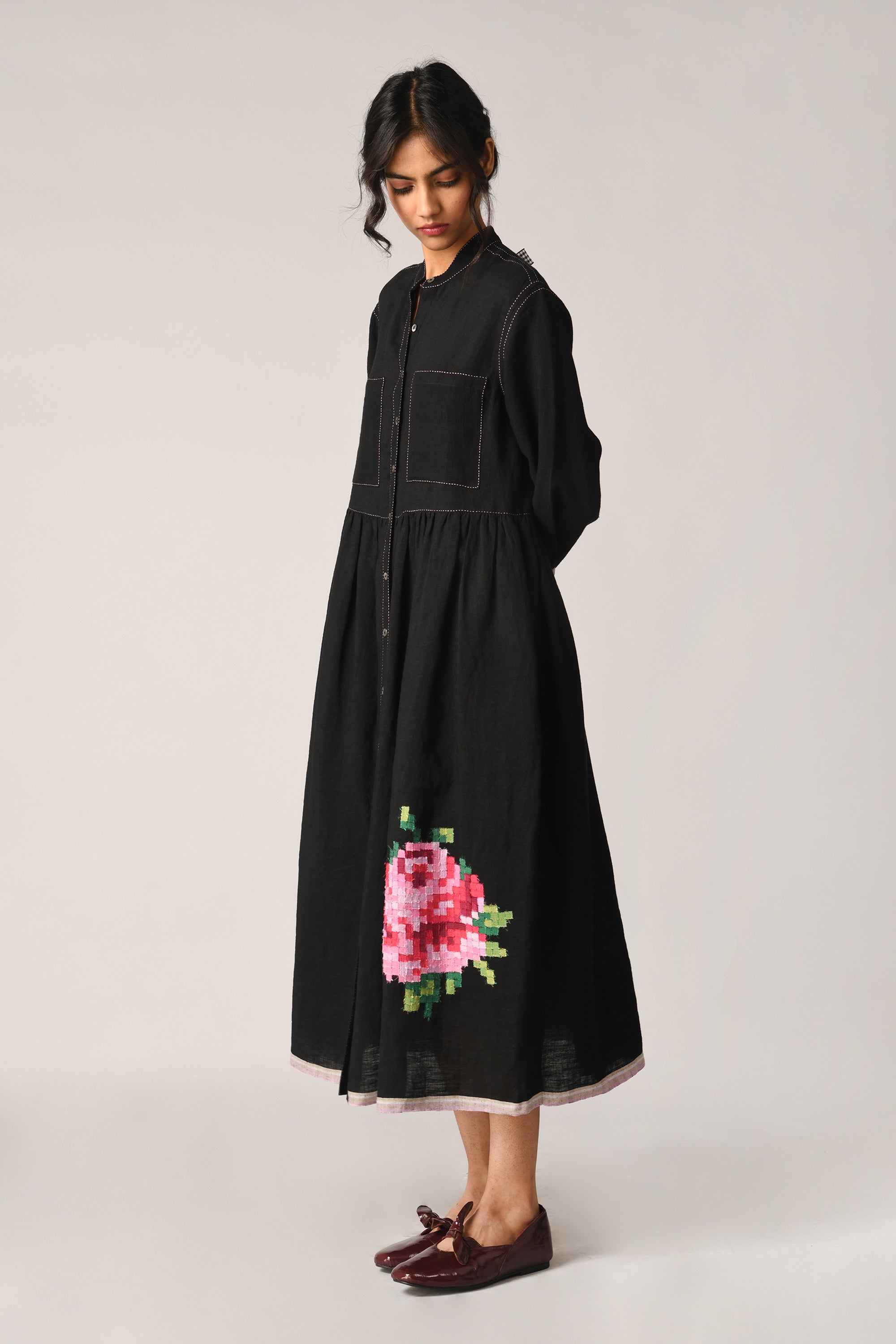 Bella Applique Embroidery Dress