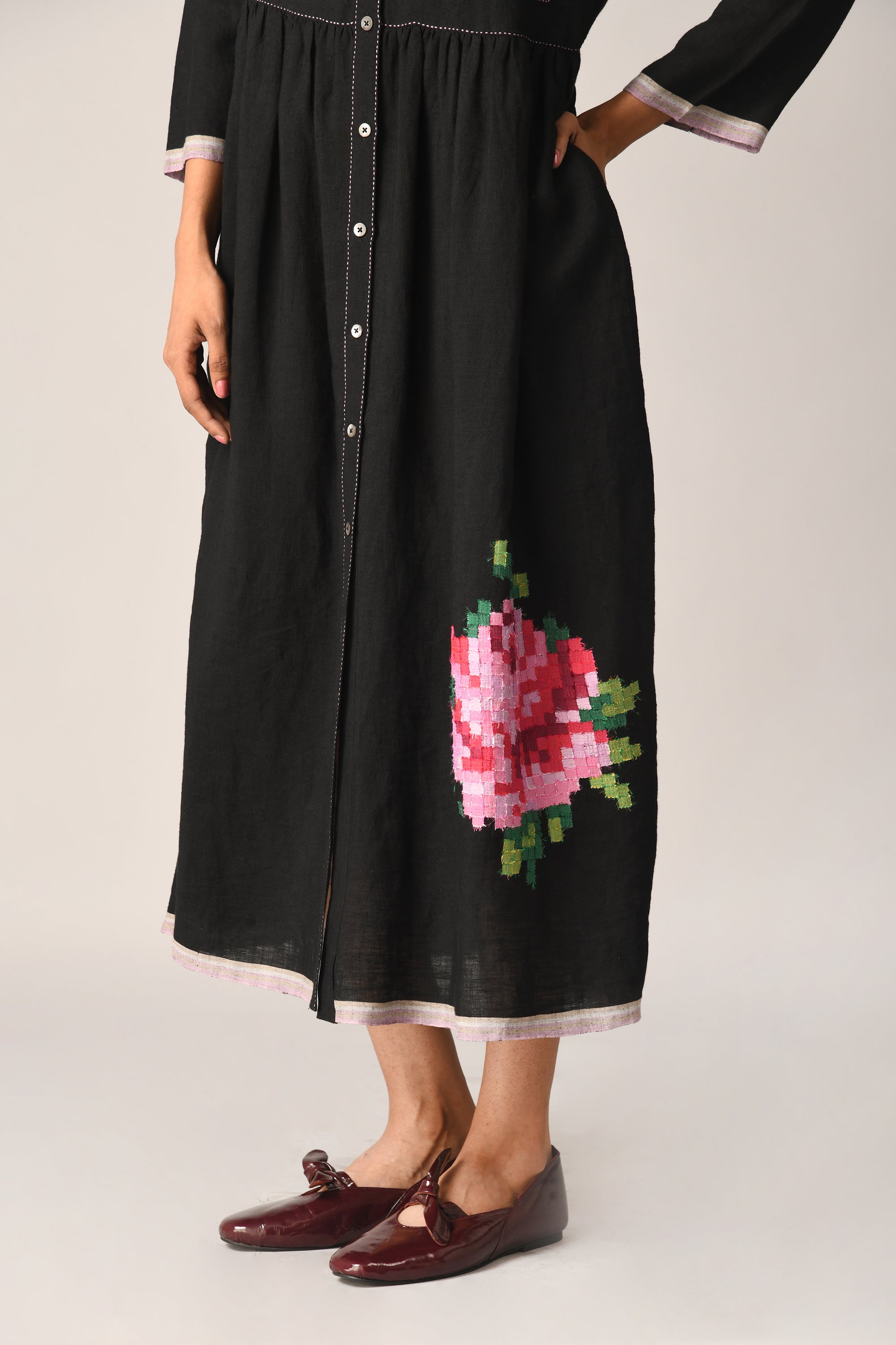 Bella Applique Embroidery Dress