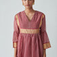 Karthav Check Kaftan Dress