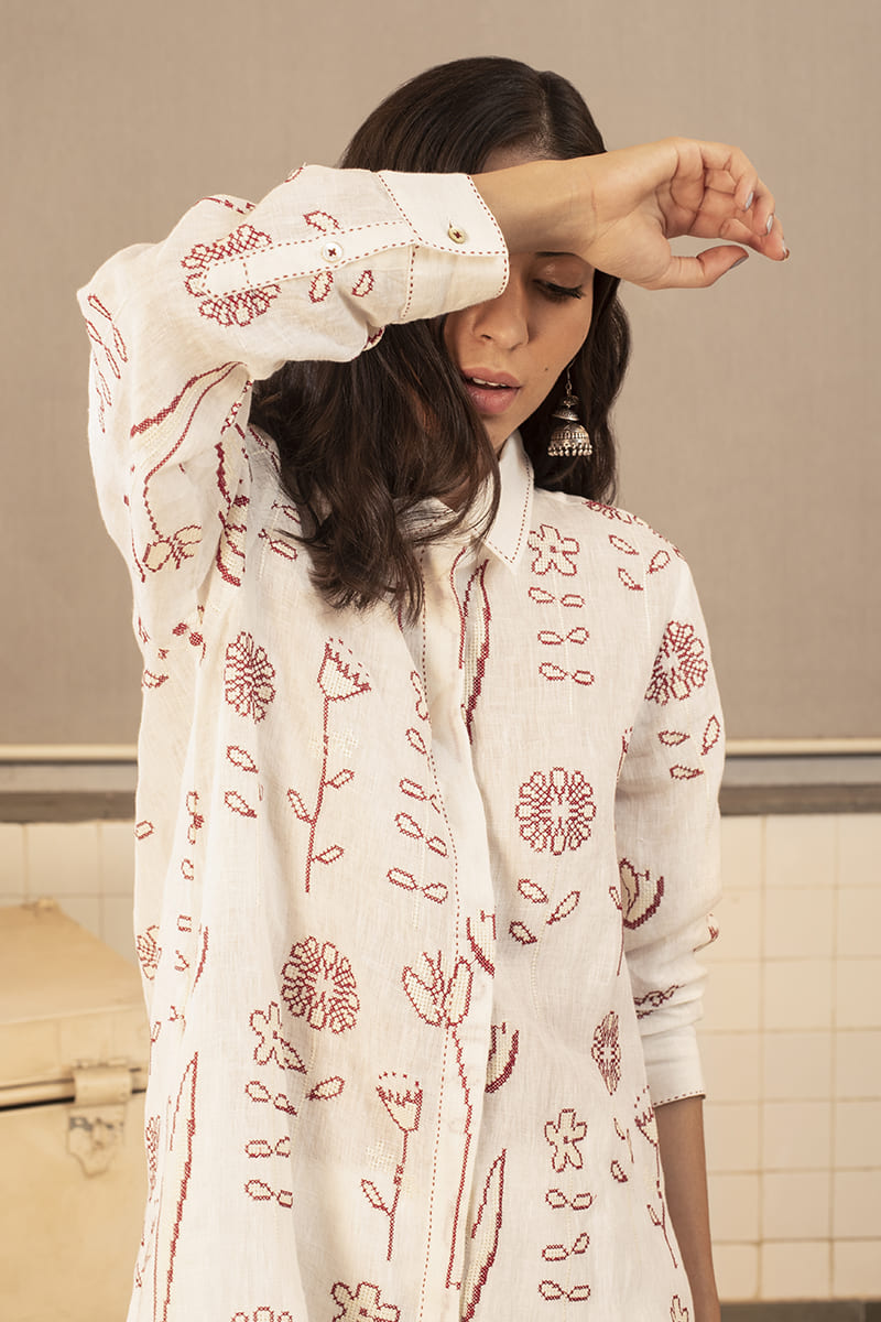 ELLA EMBROIDERED TUNIC