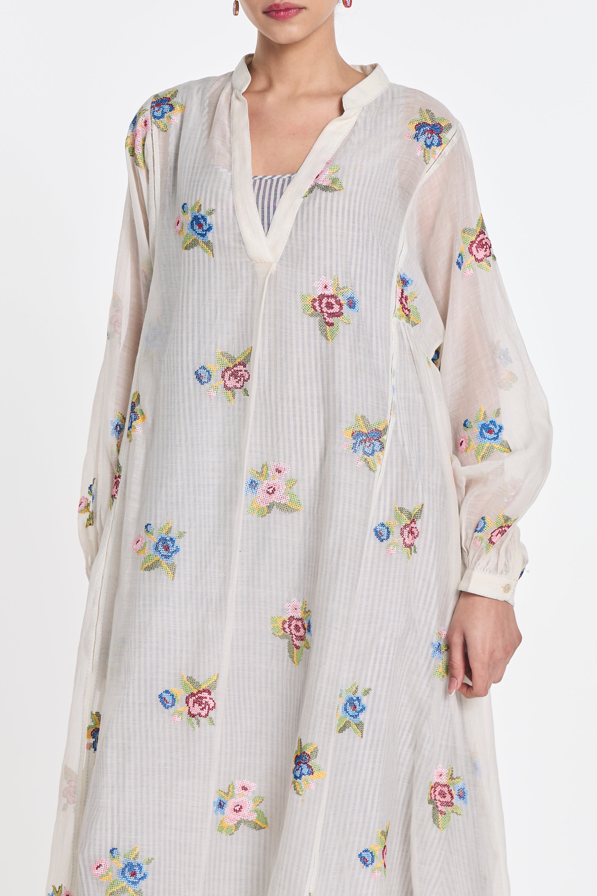 Begonia Embroidered Tunic