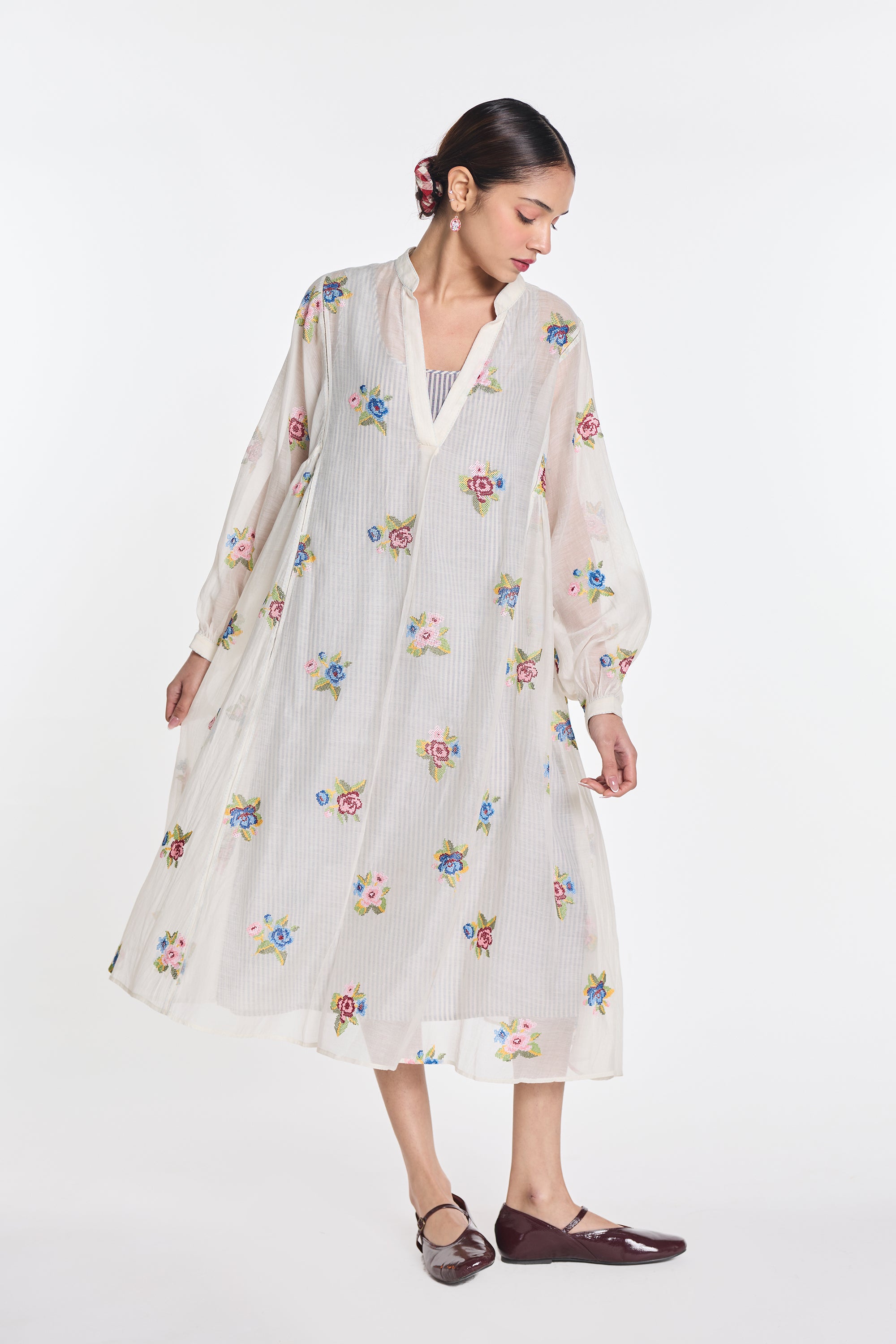 Begonia Embroidered Tunic
