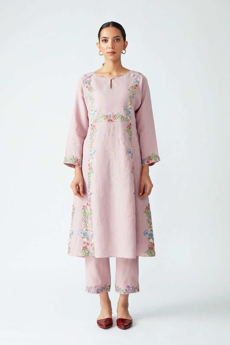 Viburnum Embroidered Kurta Set