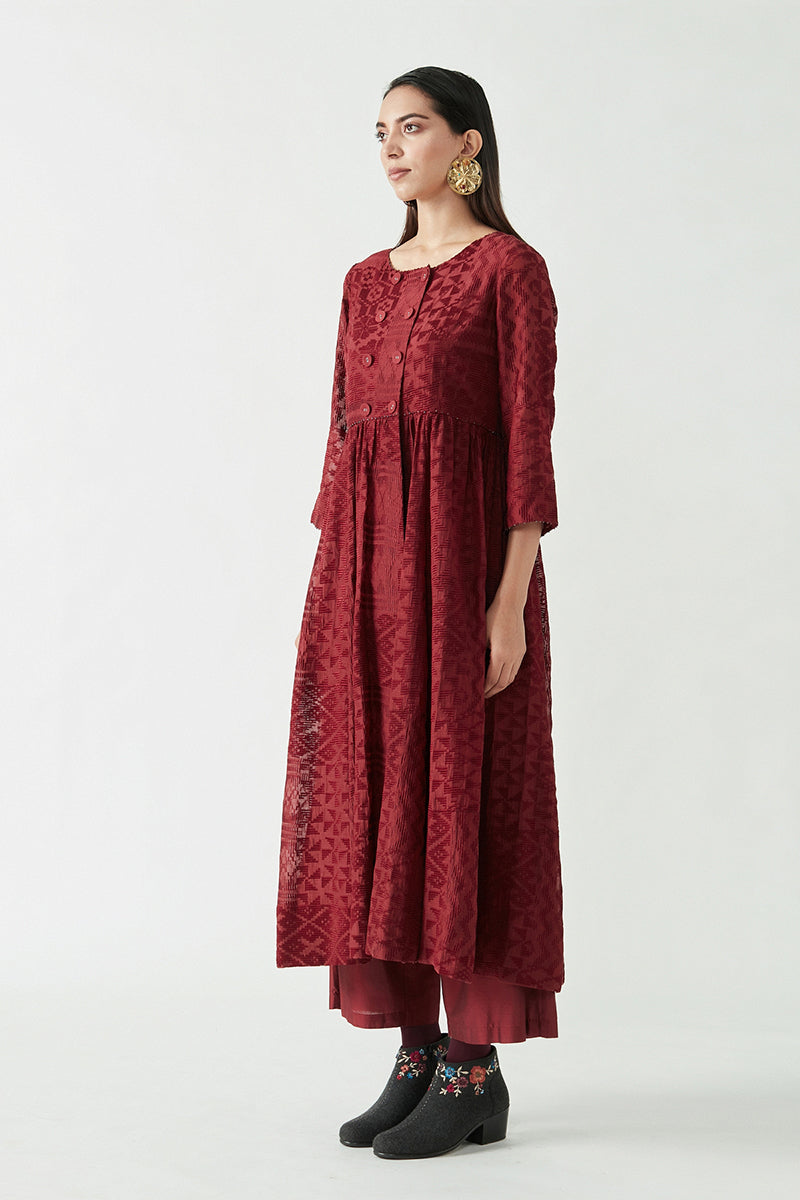 MACEO EMBROIDERED KURTA SET