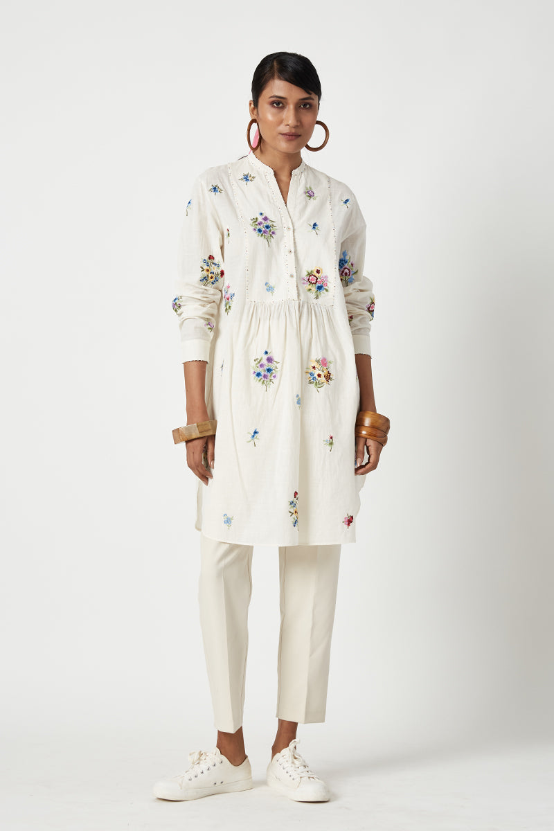 VERSAILLES EMBROIDERED TUNIC