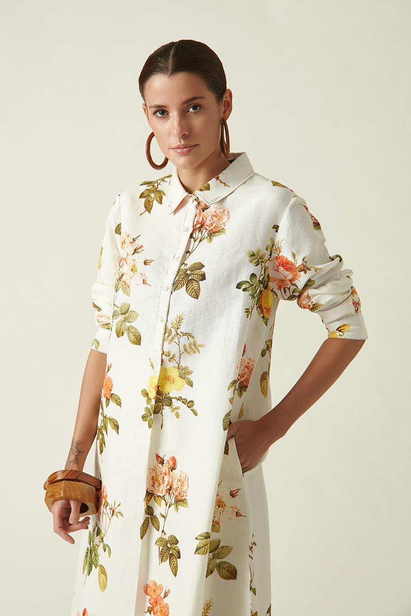 Floral printed tunic