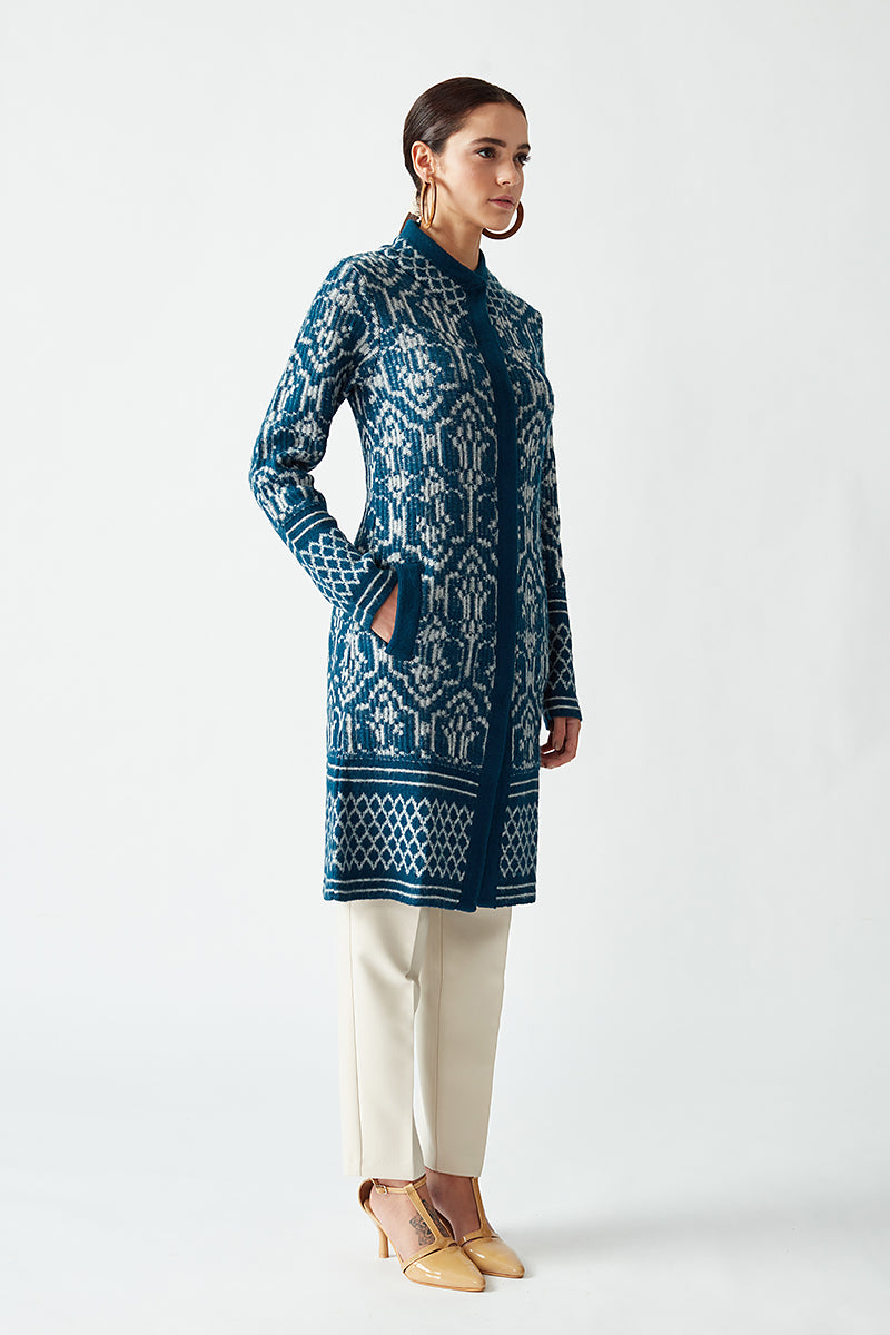 Knitted Jacquard Jacket