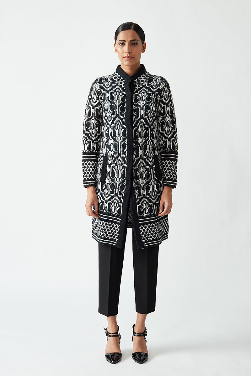 Knitted Jacquard Jacket