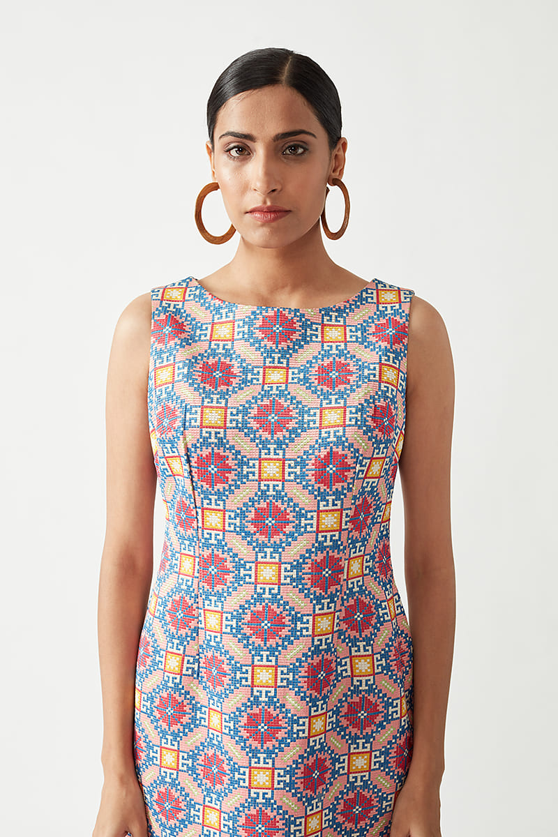 Jura Embroidered Dress